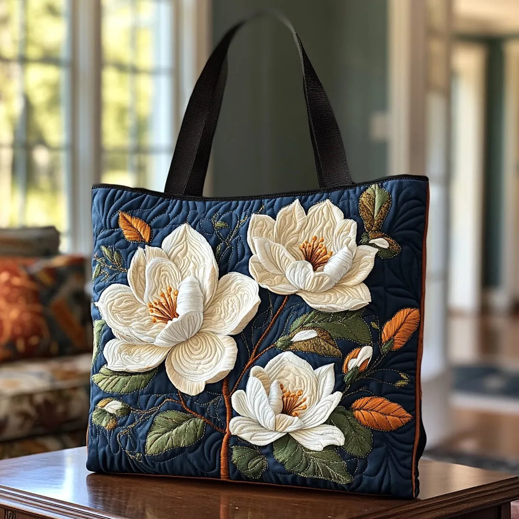 Käsintehty tikattu laukku - Magnolia Delicata
